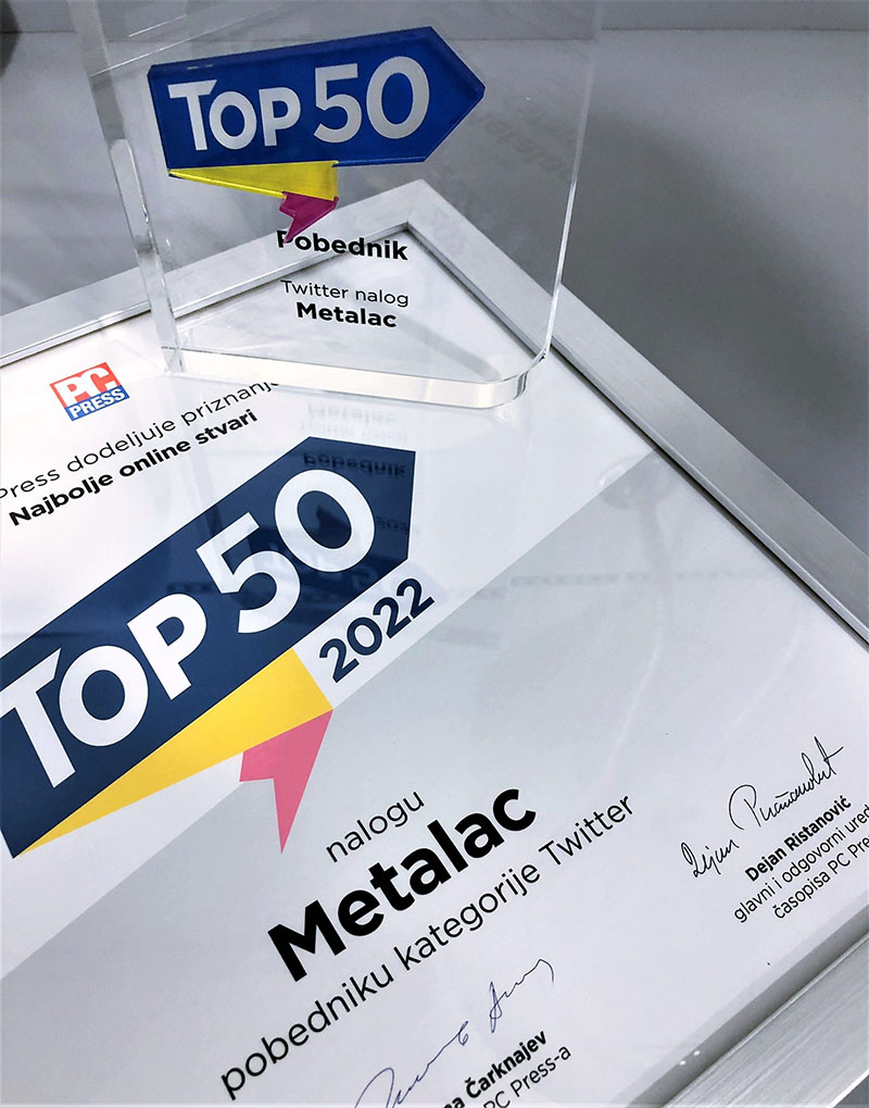 Metalac and Pioniri – PC Press Top50 Award